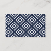 Visitekaartjes van Navy Blue Classy (Achterkant)