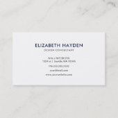Visitekaartjes van Navy Blue Classy (Voorkant)