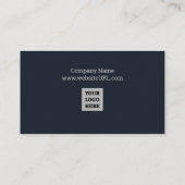 Visitekaartjes van Navy en Silver (Achterkant)