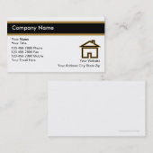 Visitekaartjes van onroerend goed (Voorkant / Achterkant)