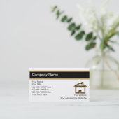 Visitekaartjes van onroerend goed (Staand voorkant)