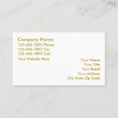 Visitekaartjes van onroerend goed (Achterkant)