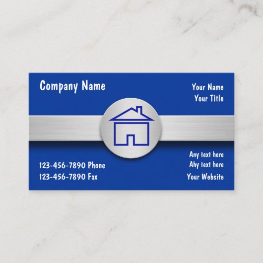 Visitekaartjes van onroerend goed (Voorkant)