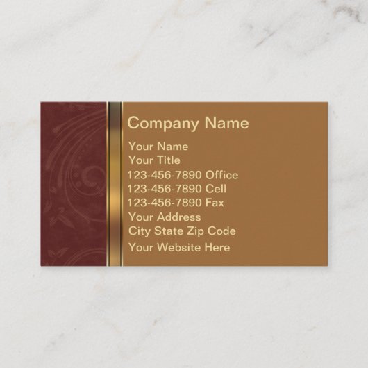 Visitekaartjes van onroerend goed (Voorkant)