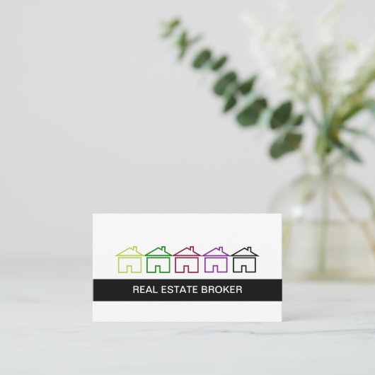 Visitekaartjes van onroerend goed (Staand voorkant)