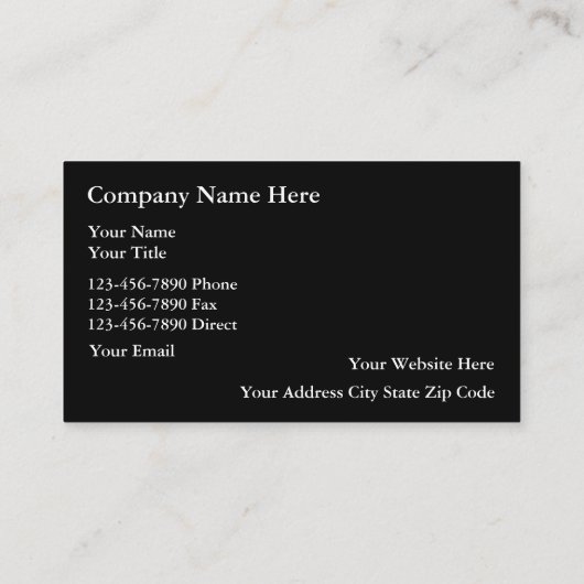 Visitekaartjes van onroerend goed (Achterkant)