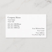 Visitekaartjes van onroerend goed (Achterkant)