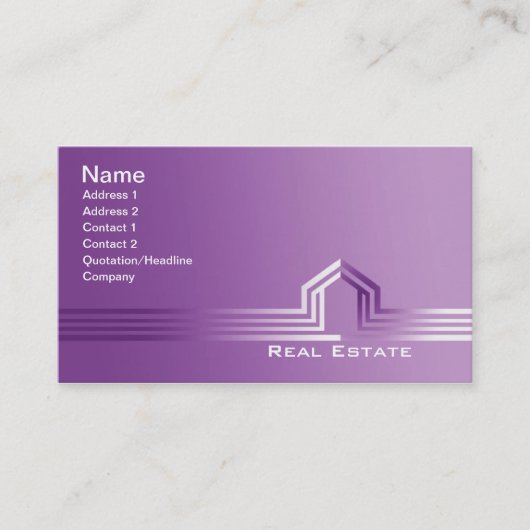 Visitekaartjes van onroerend goed (Voorkant)