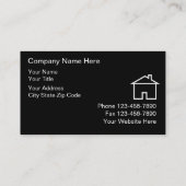 Visitekaartjes van onroerend goed (Achterkant)