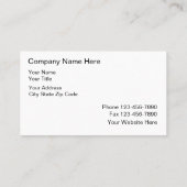 Visitekaartjes van onroerend goed (Achterkant)