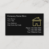 Visitekaartjes van onroerend goed (Achterkant)