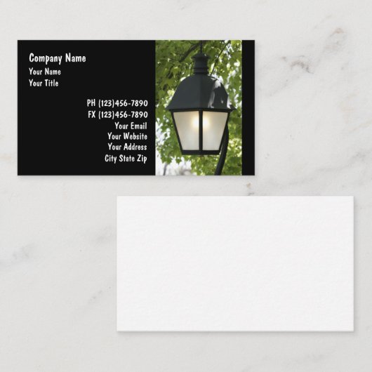 Visitekaartjes van onroerend goed (Voorkant / Achterkant)