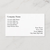 Visitekaartjes van onroerend goed (Achterkant)