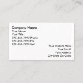 Visitekaartjes van onroerend goed (Achterkant)