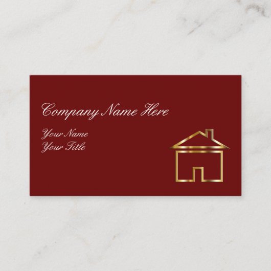 Visitekaartjes van onroerend goed (Voorkant)