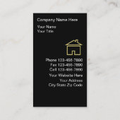 Visitekaartjes van onroerend goed (Achterkant)