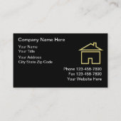 Visitekaartjes van onroerend goed (Achterkant)