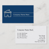 Visitekaartjes van onroerend goed (Voorkant / Achterkant)