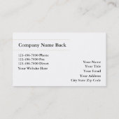 Visitekaartjes van onroerend goed (Achterkant)