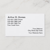 Visitekaartjes van onroerend goed (Achterkant)