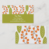 Visitekaartjes van Oranje bessen (Voorkant / Achterkant)