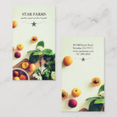 Visitekaartjes van organisch Boerderij (Voorkant / Achterkant)