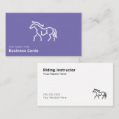 Visitekaartjes van paarden (Voorkant / Achterkant)