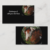 Visitekaartjes van paarden (Voorkant / Achterkant)