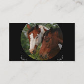 Visitekaartjes van paarden (Achterkant)