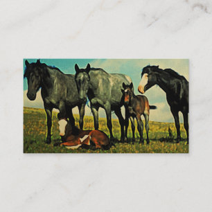 Visitekaartjes van  paarden