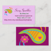 Visitekaartjes van Paisley (Voorkant / Achterkant)