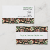 Visitekaartjes van Paisley en Floral (Voorkant / Achterkant)