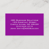 Visitekaartjes van Paisley Peacocks (Achterkant)