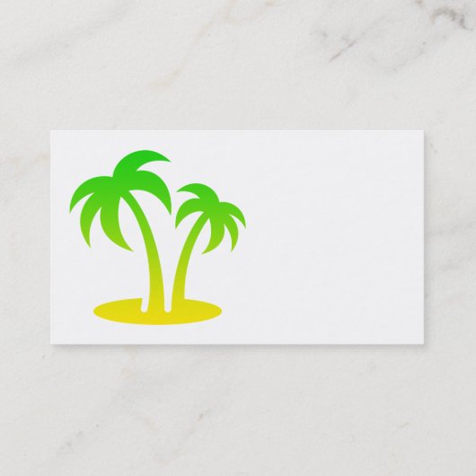 Visitekaartjes van Palm Trees (Achterkant)