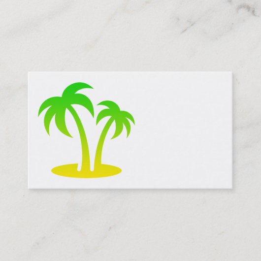 Visitekaartjes van Palm Trees (Voorkant)