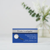 Visitekaartjes van particuliere onderzoekers (Staand voorkant)