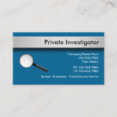 Visitekaartjes van particuliere onderzoekers (Voorkant)