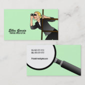 Visitekaartjes van particuliere onderzoekers - Blo (Voorkant / Achterkant)