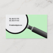 Visitekaartjes van particuliere onderzoekers - Blo (Achterkant)