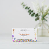 Visitekaartjes van partijballonnen (Staand voorkant)