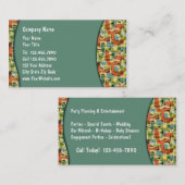 Visitekaartjes van partijen (Voorkant / Achterkant)