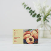 Visitekaartjes van perziken (Staand voorkant)