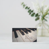 Visitekaartjes van piano-leraar (Staand voorkant)