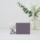 Visitekaartjes van plum Geometric Diamond (Staand voorkant)