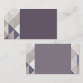 Visitekaartjes van plum Geometric Diamond (Voorkant / Achterkant)