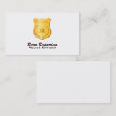 Visitekaartjes van politieagenten (Voorkant / Achterkant)