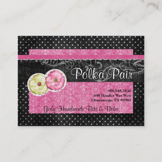 Visitekaartjes van Polka Pair Chubby (Voorkant)