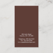 Visitekaartjes van Poppen met suiker (Achterkant)