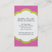 Visitekaartjes van Poppen van whisky (Achterkant)