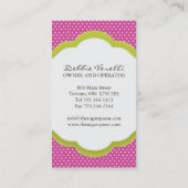 Visitekaartjes van Poppen van whisky (Achterkant)